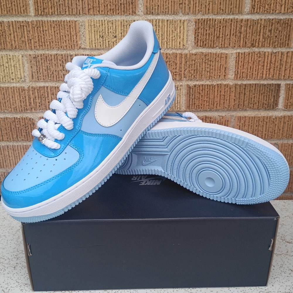 Nike air force 1 '07 LV8 shoes Psychic Blue White Men's size 11.5